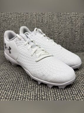 Under Armour Glyde 2.0 RM Molded Softball Cleats White Silver Womens 9